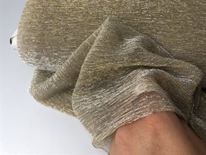 Semitransparent polyester - flot guldglimmer